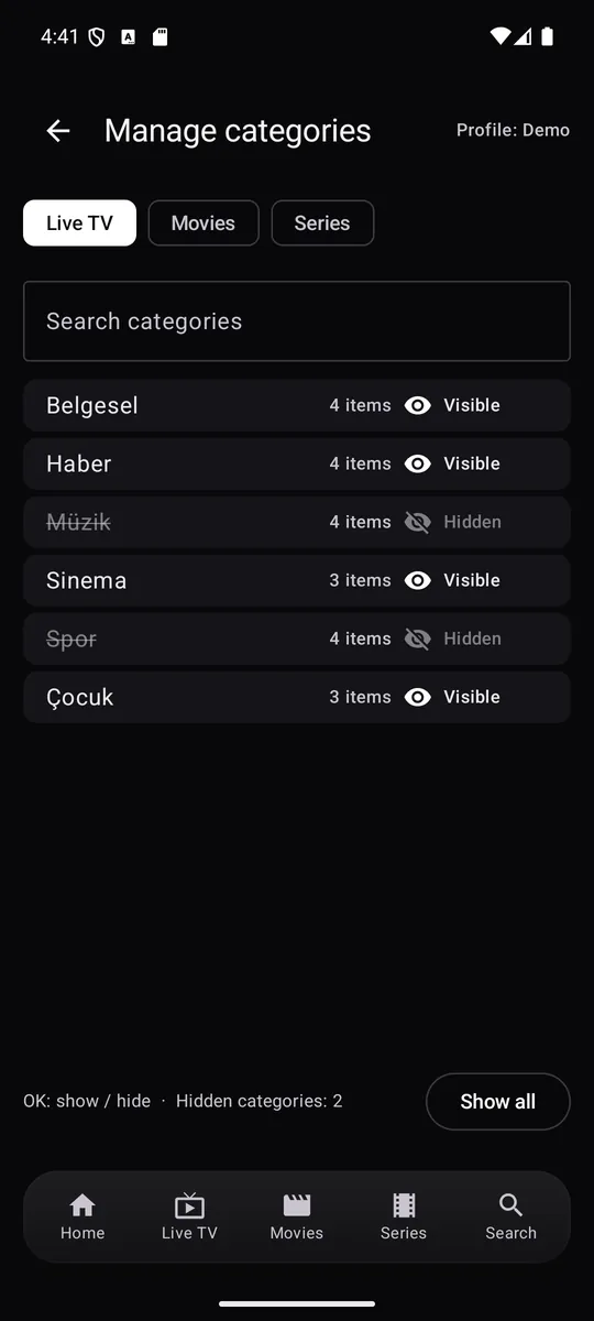 Telefon kategoriler