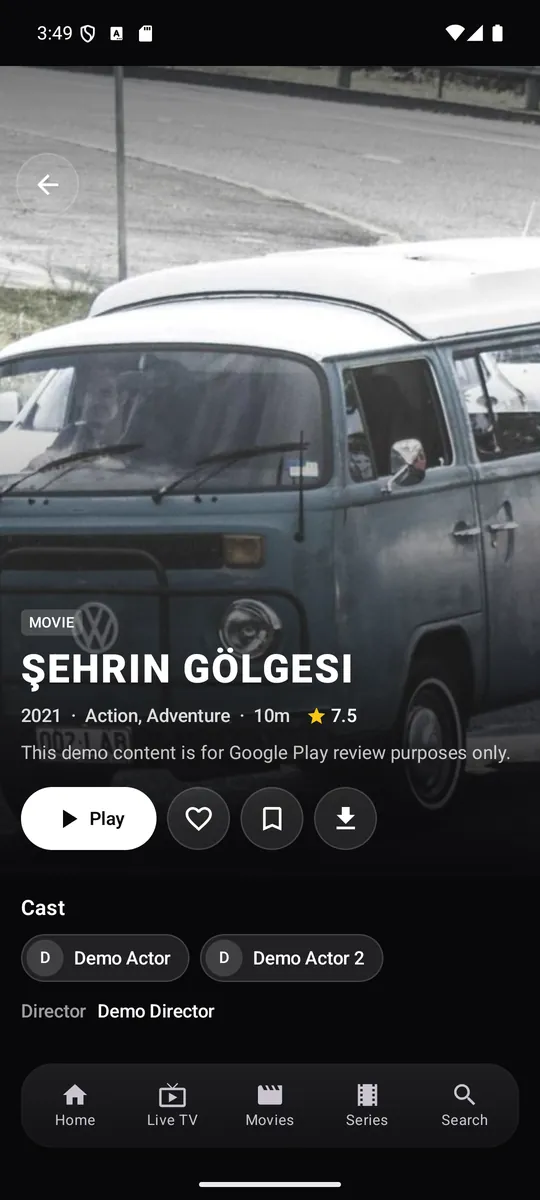 Telefon film detayı