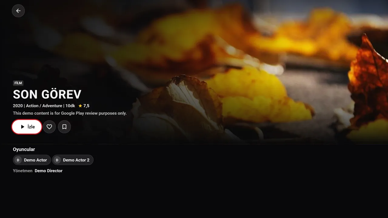 Samsung TV film detayı